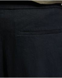 Oxford - Rocco Zip Front Linen Blend Shorts
