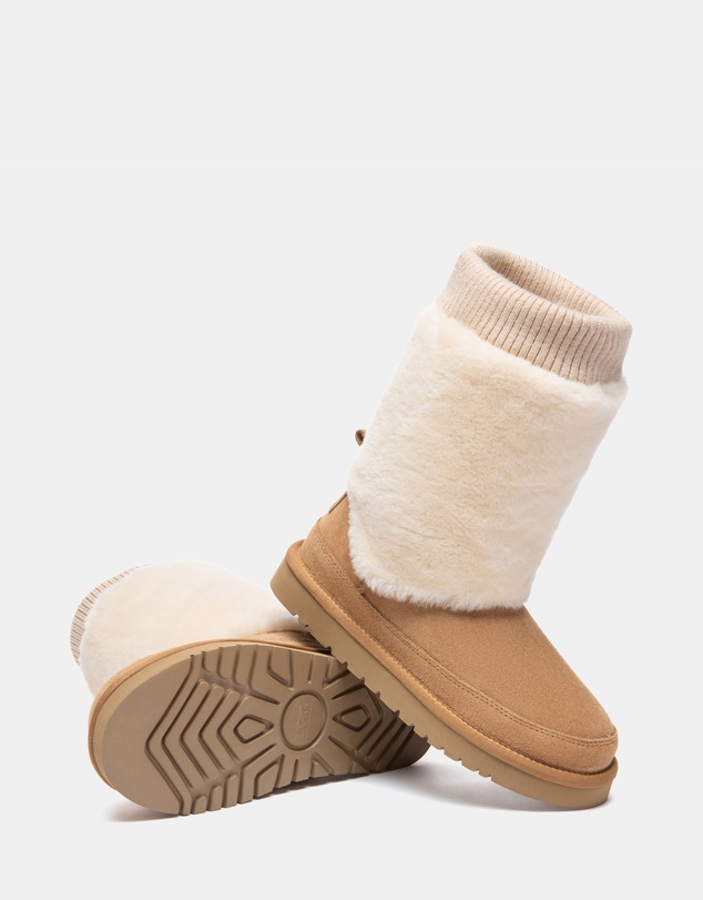 EVERAU - Australian Shepherd Ugg Short Millen Double Faced Sheepskin Upper UGG Boots