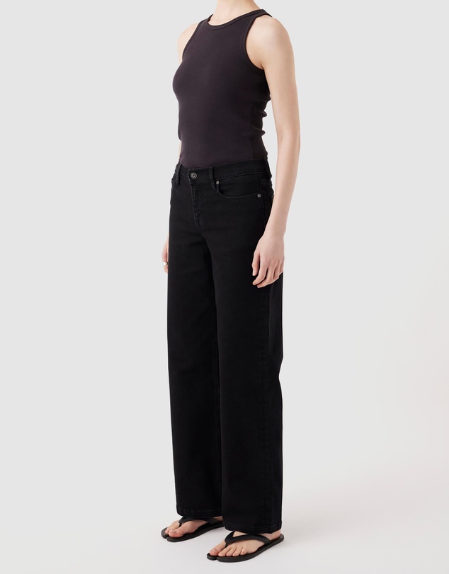 Outland Denim - Mia Mid Wide Leg Jeans