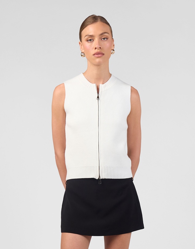 MVN - Taking Sides Zip Vest Top