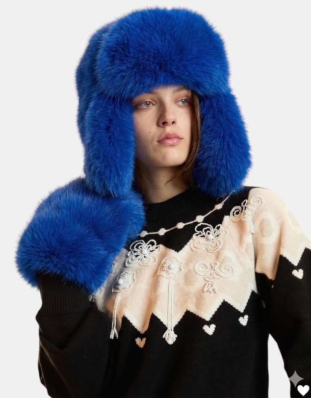 Cynthia Rowley - Faux Fur Oversized Mittens