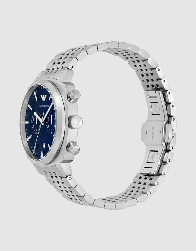 Emporio Armani - Silver Tone Chronograph Watch