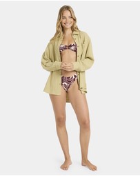 Billabong - Womens Wanderer Long Sleeve Button-down Shirt