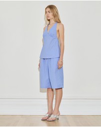 Maison Essentiele - Longline Cotton Shorts