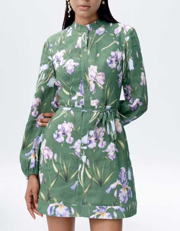 JUSTIN TONG - Eira Linen Mini Dress