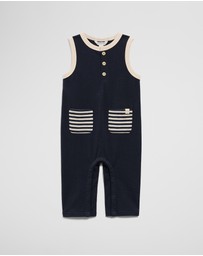 Country Road - Sleeveless Textured Romper