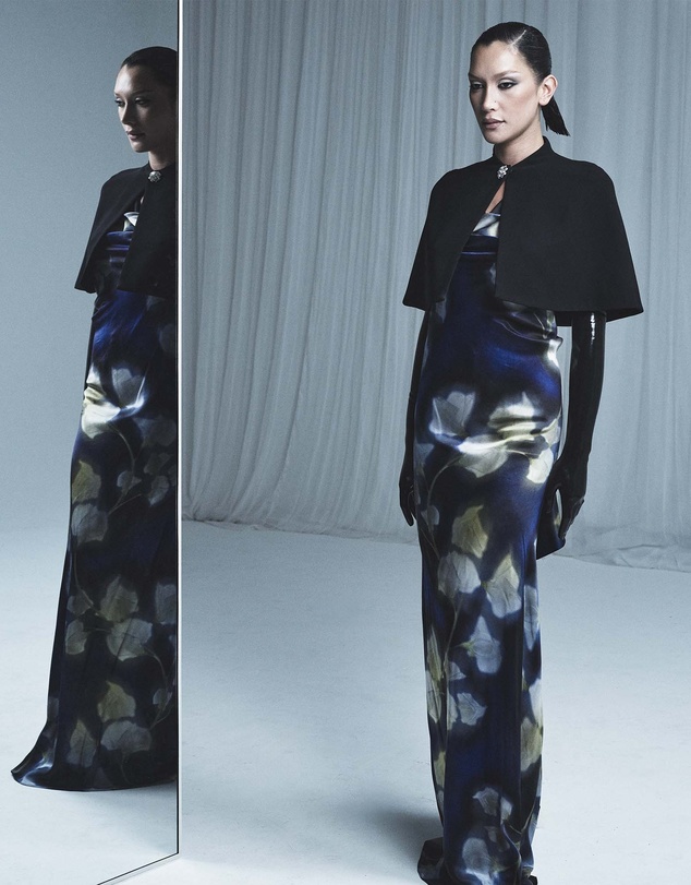 Carla Zampatti - Calla Lily Silk Viscose Cowl Front Gown