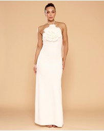 CATHERINE FERRARO - Penelope Halter Flower Dress