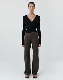 St. Agni - Baby Wool Wrap Top