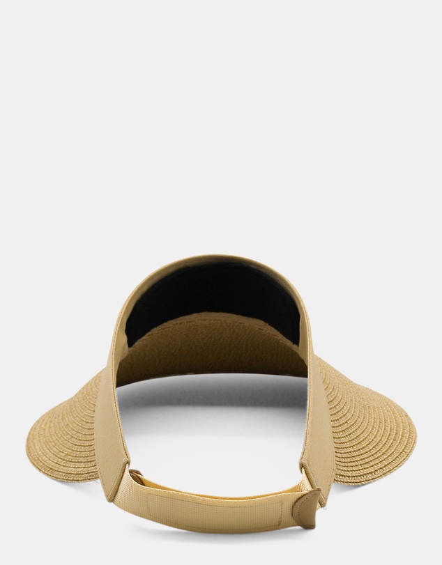 Morgan & Taylor - Emery Braided Visor in Natural Beige