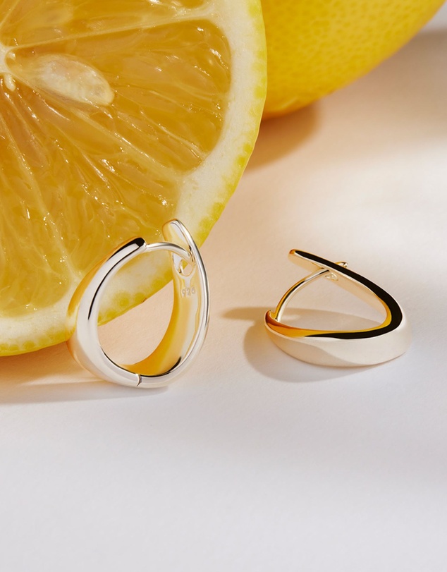 Najo - The Plunge Silver Earrings