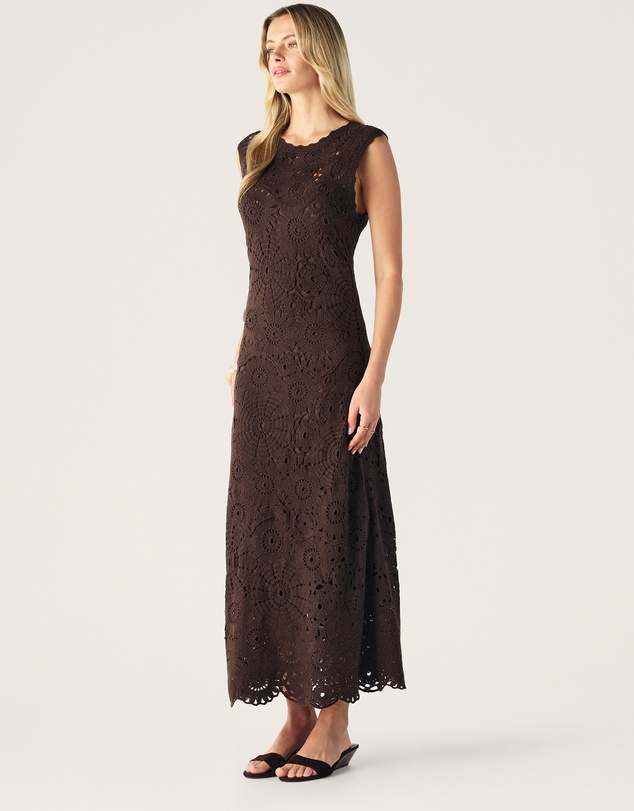 MOS The Label - Anouk Crochet Maxi Dress