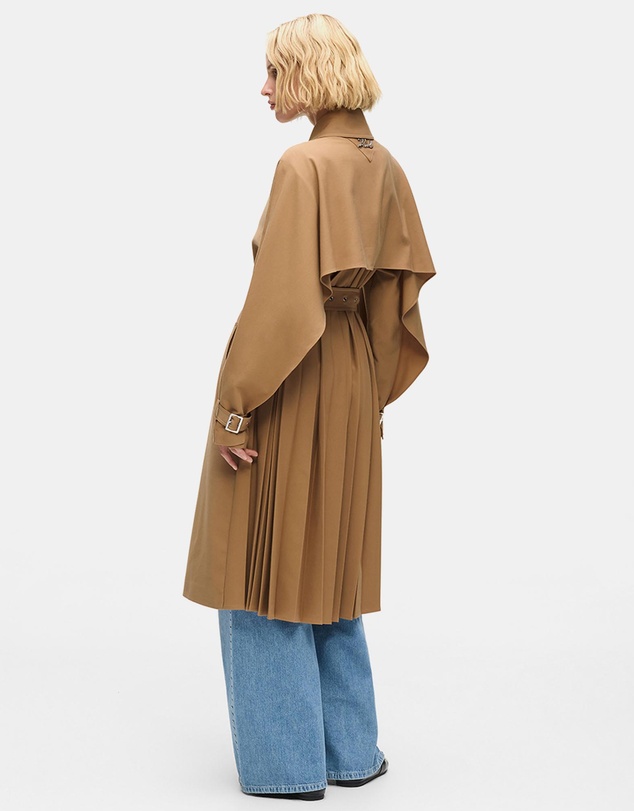 Karl Lagerfeld - Pleated Trench Coat
