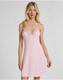 Hunkemoller - Jersey Lace Bow Slipdress