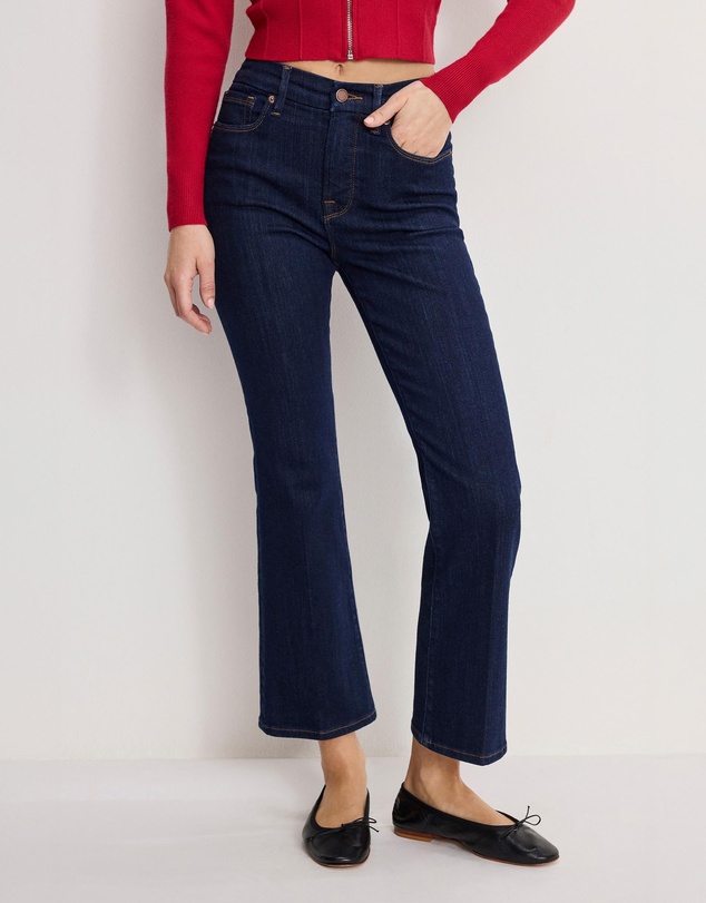 Good American - Good Legs Crop Mini Boot Jeans