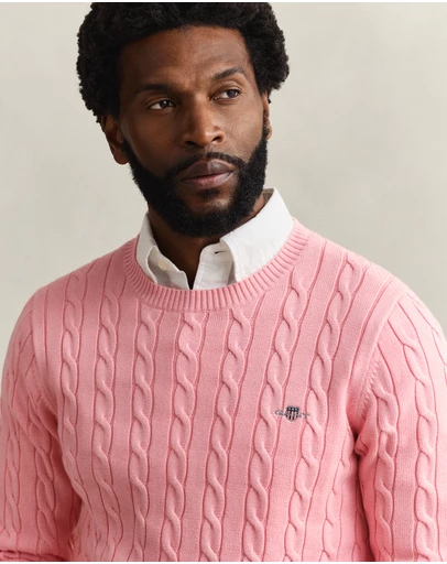 Gant - Cotton Cable Crew Neck