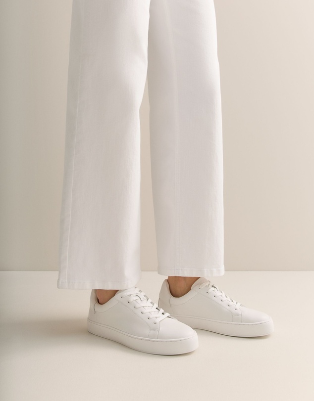Trenery - Lyons Leather Sneaker in White