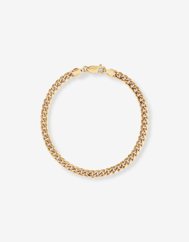 Michael Hill - 19cm (7.5”) Miami Curb Bracelet in 10kt Yellow Gold