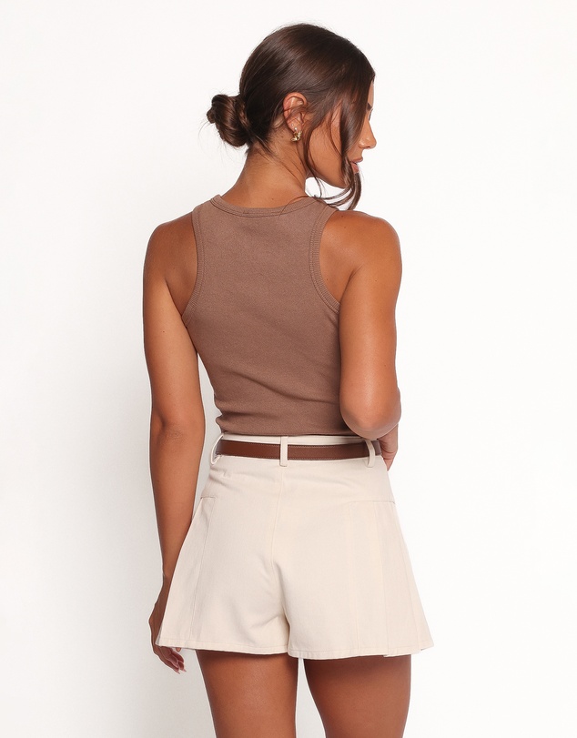 Petal & Pup - Ari Ribbed Tank - Mocha