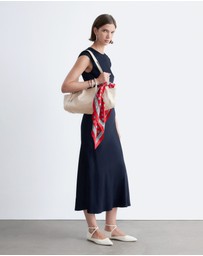 & Other Stories - Fitted Satin Maxi Dress