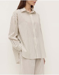 Assembly Label - Ria Stripe Long Sleeve Shirt