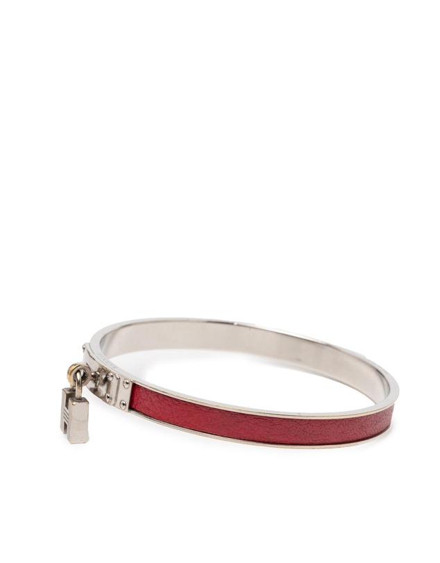 Pre-Loved by Azura Reborn - Pre-Loved Leather Kelly H Cadena Lock Bangle Bracelet