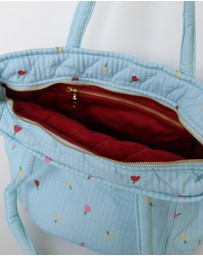 Mosey Me - Forget Me Not Quilted Bag in Sky