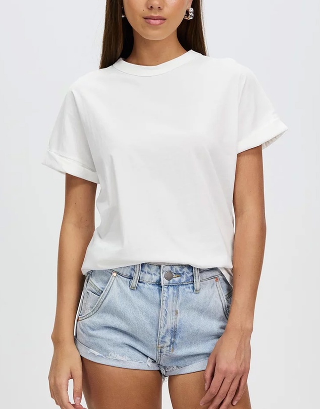 DRICOPER DENIM - Slouchy White Tee