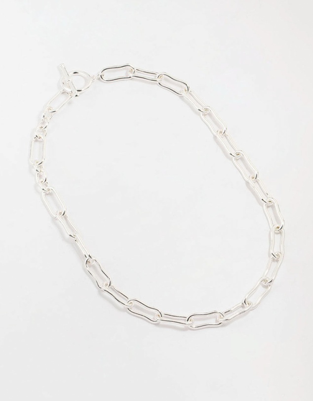 Lovisa - Silver Plated Mixed Link Necklace
