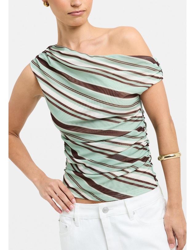 Alice In The Eve - Helena Mesh Asymmetric Top