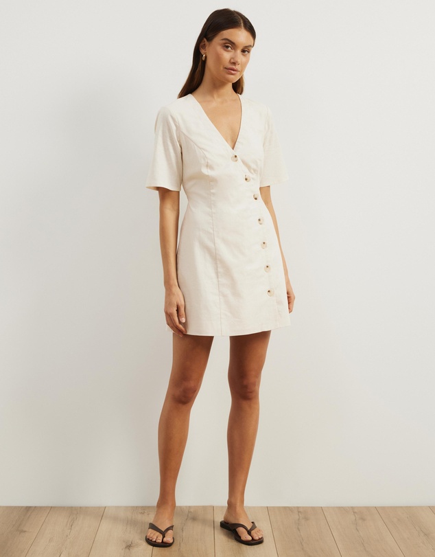 Atmos&Here - Alice Asymmetric Wrap Mini Dress