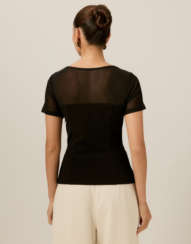 Tussah - Olivia V-Neck Crepe Top