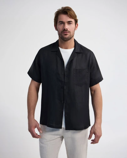 Oxford - Griffin French Linen Short Sleeve Shirt