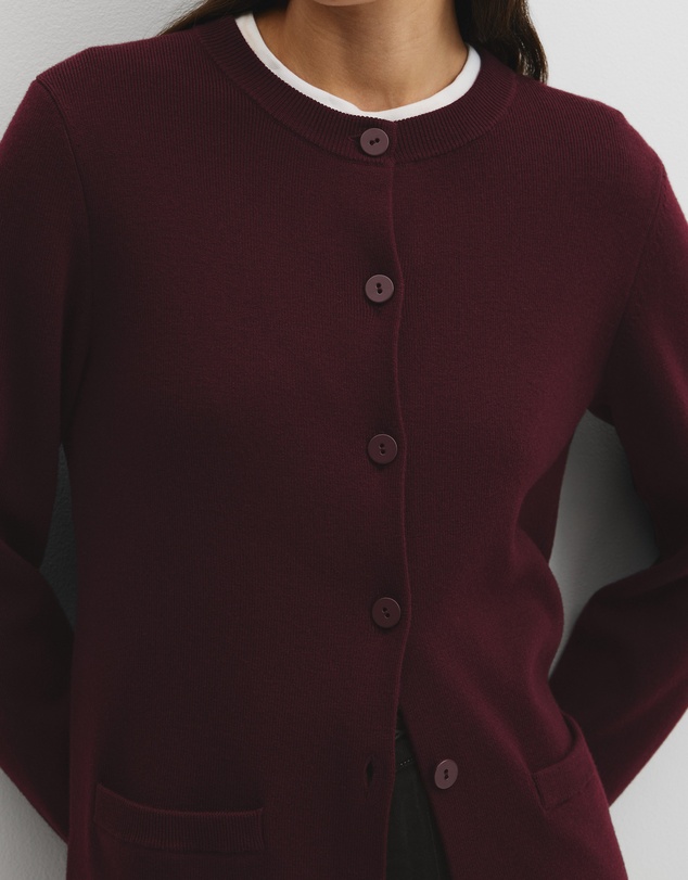 Country Road - Compact Wool Longline Cardigan
