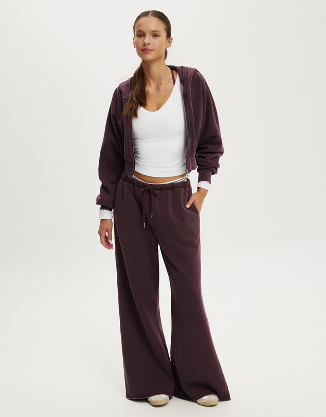 Cotton On Body Active - Active Raw Edge Zip Through Hoodie