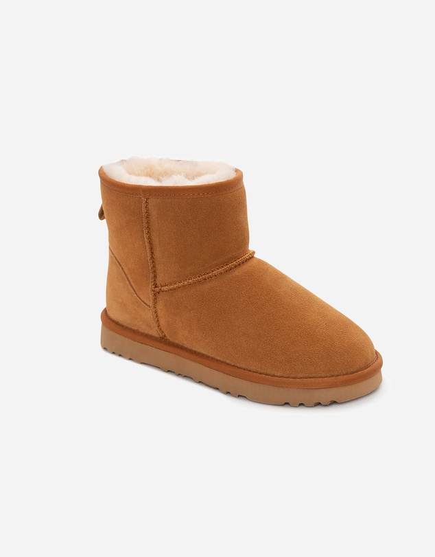 Ozwear Connection Uggs - Ugg Boots Genuine Australian Sheepskin Unisex Mini Classic Suede