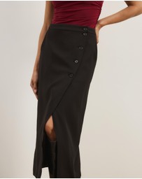 Atmos&Here - Sorelle Split Detail Midi Skirt