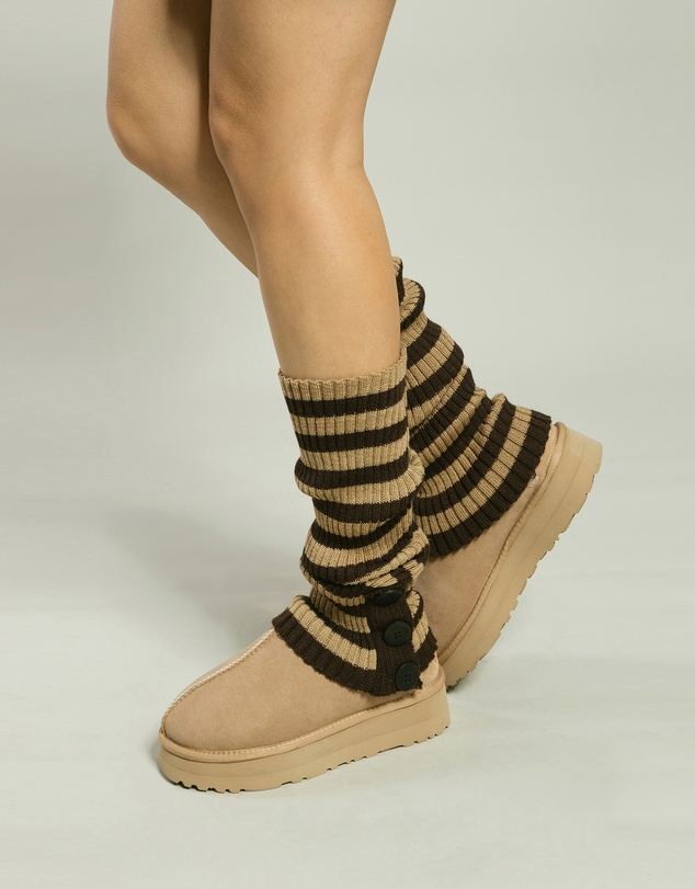 Ozwear Connection Uggs - Ugg Cardy Stretchy Knit Leg Warmers Slouch Socks