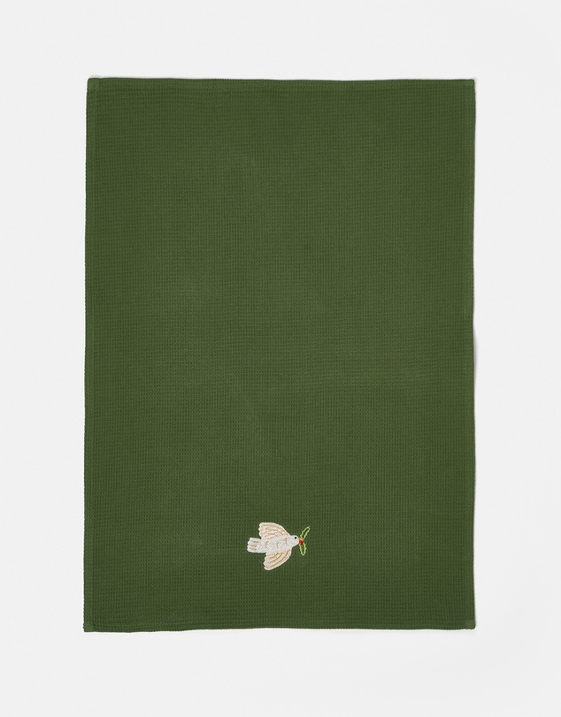 Linen House - Embroidered Tea Towel