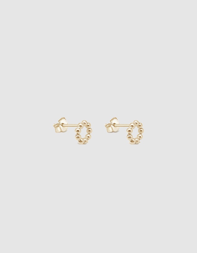 Ichu - Eternity Stud Earrings Gold
