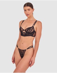 Bras N Things - Night Games Eyes On Me String - Black
