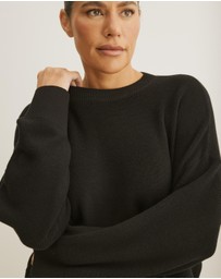 Atmos&Here Curvy - Organic Cotton Relaxed Crew Knit
