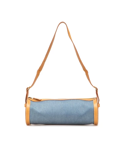 Pre-Loved by Azura Reborn - Pre-Loved Denim and Calfskin Sac Doremi 33