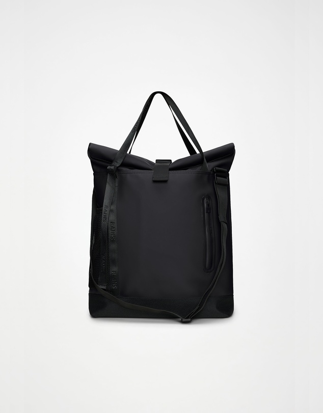 RAINS - Trail Rolltop Tote Bag Black