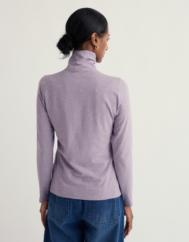 Seasalt - Seasalt Cornwall Purple Landing Roll Neck Top
