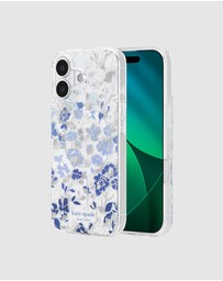 Kate Spade - Kate Spade Flowerbed Blue MagSafe Case for iPhone 17