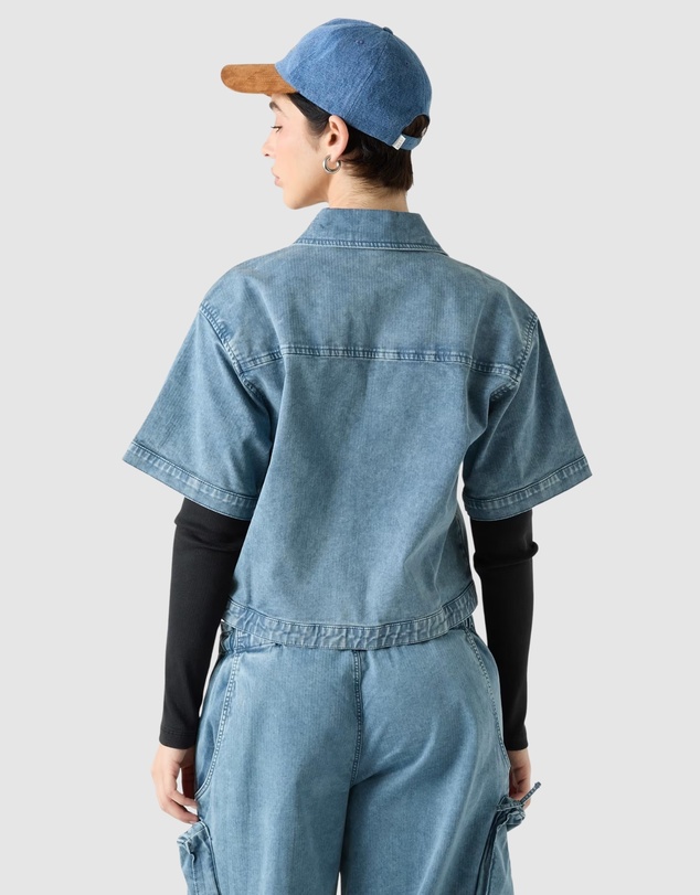 GUESS Originals - GUESS Originals Cropped Zipped Shirt