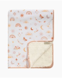 Living Textiles - Sherpa Blanket - Bohemian Bliss