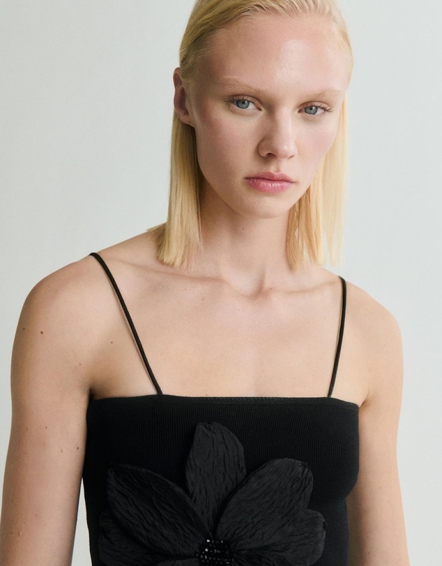 M.N.G - Flowa Bandeau Top with Flower Detail