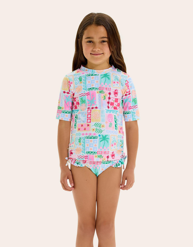 Seafolly - Capri Rouched Rash Set - Kids